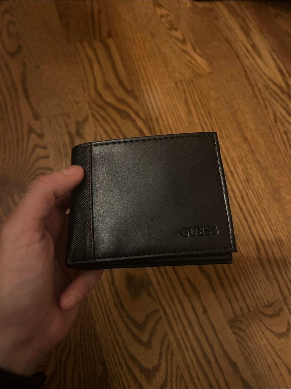 Guess Black Men's Leather Card & Key Holder Wallet
